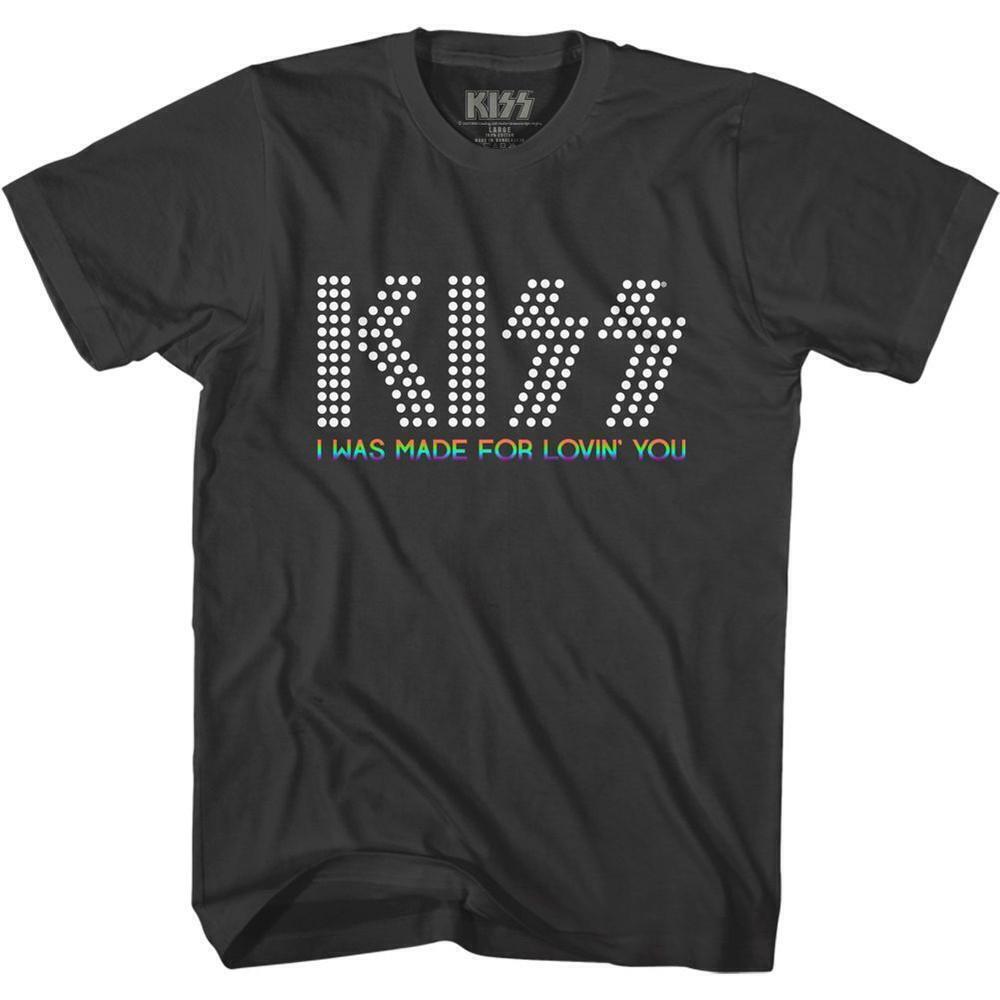 Kiss Lovin You Rainbow Smoke Adult T Shirt